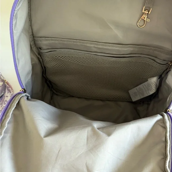 Roller Rabbit Purple Monkey Print Kids Backpack and Lunch bag - Picture 5 of 7